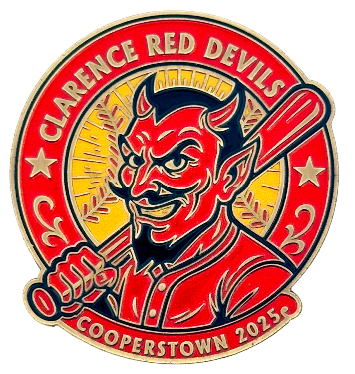 2025 Clarence Red Devils Cooperstown Enamel Pin