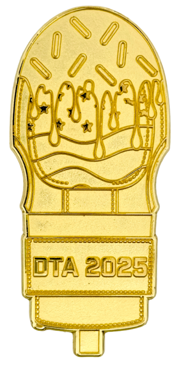 2025 Cooperstown Sliding Mitt Drip Diecut Raw Enamel Pin - Cooperstown Pin Collection