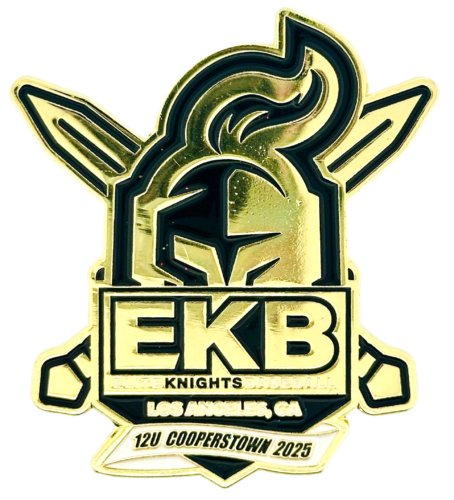 2025 EKB Knights Baseball About Cooperstown Enamel Pin