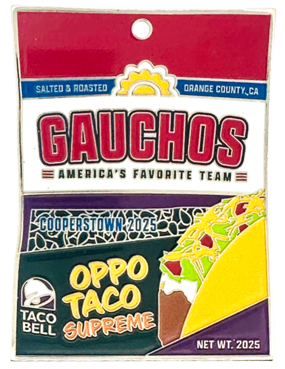 2025 Gauchos Oppo Taco Sunflower Seeds Baseball Cooperstown Enamel Pin - Cooperstown Pin Collection