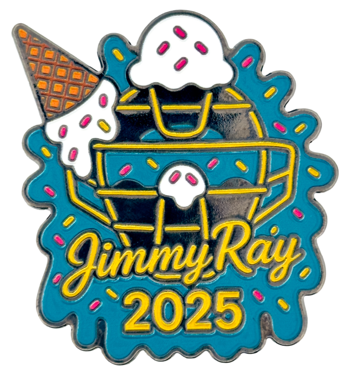 2025 Jimmy Ray Umpire Ice Cream Cooperstown Enamel Pin - Cooperstown Pin Collection