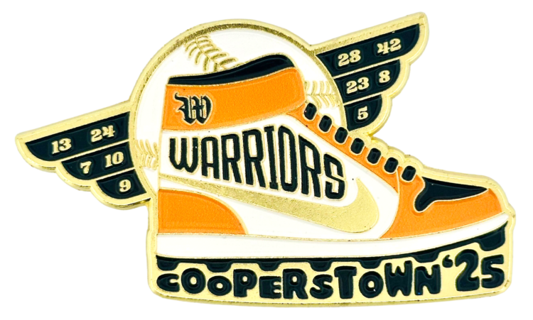 2025 Warriors High Tops Jordan NIke Baseball Cooperstown Pin Collection