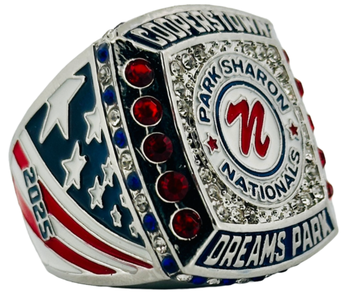 Park Sharon Nationals - Left Side of Cooperstown Baseball Diamond Championship Ring Cooperstown Gear