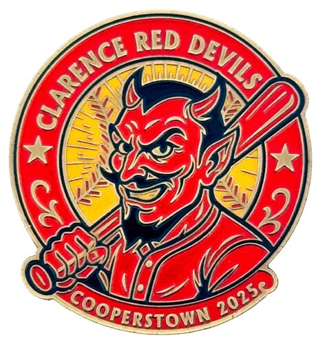 Cooperstown Pin Collection - Clarence Red Devils Cooperstown Enamel Pin