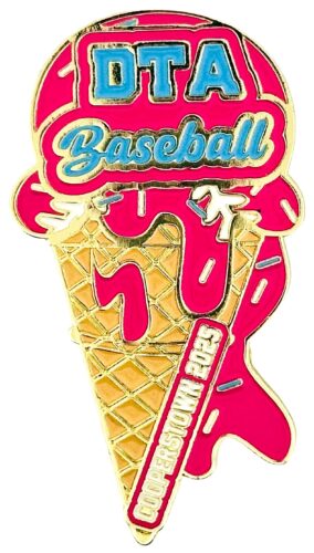 Cooperstown Pin Collection - DTA Baseball Ice Cream Baseball Cooperstown Enamel Pin