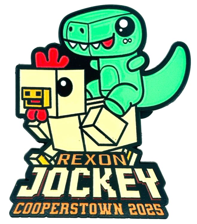 Cooperstown Pin Collection - Rexon Jockey Baseball Cooperstown Enamel Pin