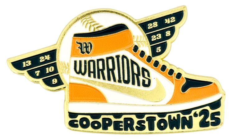 Cooperstown Pin Collection - Warriors High Tops Jordan NIke Baseball Cooperstown Enamel Pin