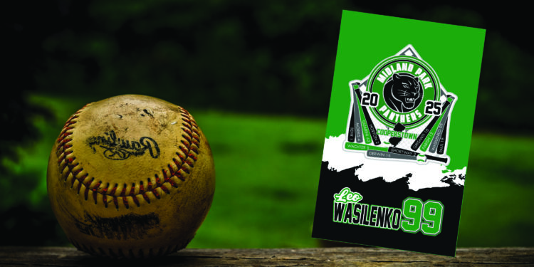 Custom Trading Pins - Cooperstown Gear - Large Midland Park Panthers Pin Towel Example