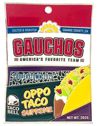 Custom Trading Pins - Gauchos Oppo Taco Sunflower Seeds Baseball Cooperstown Enamel Pin