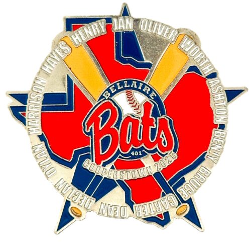 Request a Design - Bellaire Bats Texas Baseball Cooperstown Enamel Pin